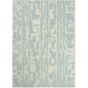 Waterwave Stripe Rugs 039908 in Pearl by Florence Broadhurst