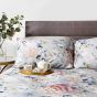Eden Floral Bedding and Pillowcase in Grey