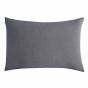 Lazy Linen Bedding Plain Charcoal Grey Duvet Cover and Pillowcase