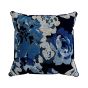 Imara Floral Cushion by Bedeck of Belfast in Navy Blue