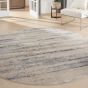 Rustic Textures RUS04 Abstract Circle Rugs in Beige Grey