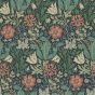 Compton Wallpaper 210421 by Morris & Co in Indigo Russet