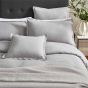 Muro Fine Lines Cotton Plain Dye Cushion in Grey