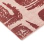 Woodblock 163003 Cotton Rugs by Ted Baker in Red