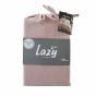 Lazy Linen Bedding Plain Mellow Pink Duvet Cover and Pillowcase