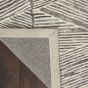 Colorado CLR01 Linear Wool Runner Rug by Nourison in Grey White