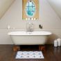 Bathroom Anchor Mats in Blue by Turtlemat