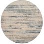 Rustic Textures RUS04 Abstract Circle Rugs in Beige Grey