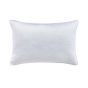 Kham Jacquard Geometric Cotton Cushion in White