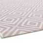 Patio Geo Diamond PAT13 Outdoor Rugs in Pink White