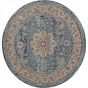 Vintage Kashan Circluar Rugs VKA01 by Nourison in Blue