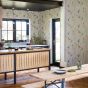 Passaro Bird Wallpaper 111926 by Scion in Ginger Teal Green