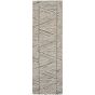 Colorado CLR01 Linear Wool Runner Rug by Nourison in Grey White