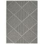 Cozumel CZM05 Indoor Outdoor Geometric Rugs in Dark Grey