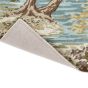 Ancient Canopy Wool Rug 146701 by Sanderson in Fawn Olive Green