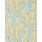 Voyaging Koi Wallpaper 217115 by Morris & Co in Clear Sky Persimmon