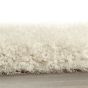 Extravagance Shaggy Modern Plain Rugs in Ivory