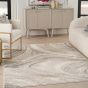Brushstrokes BSK03 Abstract Rug by Nourison in Cream Grey