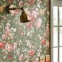 Stapleton Park Wallpaper 217046 by Sanderson in Olive Bengal Red