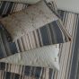 Oscar Paisley Cushion by Bedeck of Belfast in Charcoal Tan