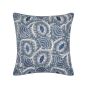 Suzani Embroidered Cushion by Zoffany in Como Blue