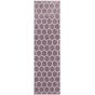 Manipur Geometric Runner Rug in Amethyst Purple By Designers Guild