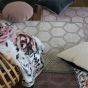 Manipur Geometric Runner Rug in Natural By Designers Guild
