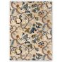 Amanpuri Leaf Wool Rugs By Sanderson in Stone Grey