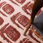Woodblock 163003 Cotton Rugs by Ted Baker in Red