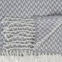 Arya Woven Throw by Laura Ashley in Steel Grey
