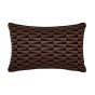 Dunand Embroidered Cushion by Zoffany in Sahara Noir Black