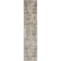 Quarry QUA03 Abstract Distressed Runner Rugs in Beige Grey by Nourison