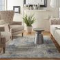 Rustic Textures Rugs RUS10 in IVBLU