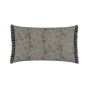 Oscar Paisley Cushion by Bedeck of Belfast in Charcoal Tan