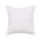 Muro Fine Lines Cotton Plain Dye Cushion in White