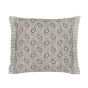 Cora Paisley Cushion by Bedeck of Belfast in Linen Grey