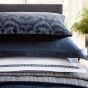 Nika Plain Textured Cotton Bedding in Midnight Blue