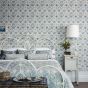 Daisy Wallpaper 212561 by Morris & Co in Blue Ivory