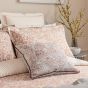 Celina Geo Tile Cushion by Bedeck of Belfast in Coral Pink