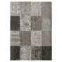 Louis De Poortere Rugs Vintage Patchwork Multi 8101 Black White