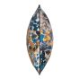 Amber Botanical Cushion in Blue Ochre Yellow