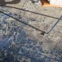 Louis De Poortere Modern Abstract Mad Men Cracks 8629 Rug in Abyss Blue