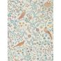 Newill Wallpaper 216703 by Morris & Co in Indigo Saffron Yellow