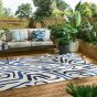 Synchronic Indoor Outdoor Rugs 442308 in Japanese Ink Origami