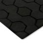 Gio Geometric Wool Rugs 39105 by Wedgwood in Noir Black