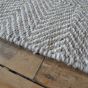 Estelle Flatweave Wool Hallway Runner in Sky Grey