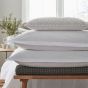 Calm Plain Cotton Bedding in White