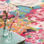 Rose & Peony Rugs 45005 in Cerise Pink by Sanderson