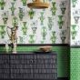 Khulu Vases Wallpaper 12056 by Cole & Son in Green Cream