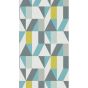 Nuevo Geometric Wallpaper 111830 by Scion in Marine Midnight Kiwi